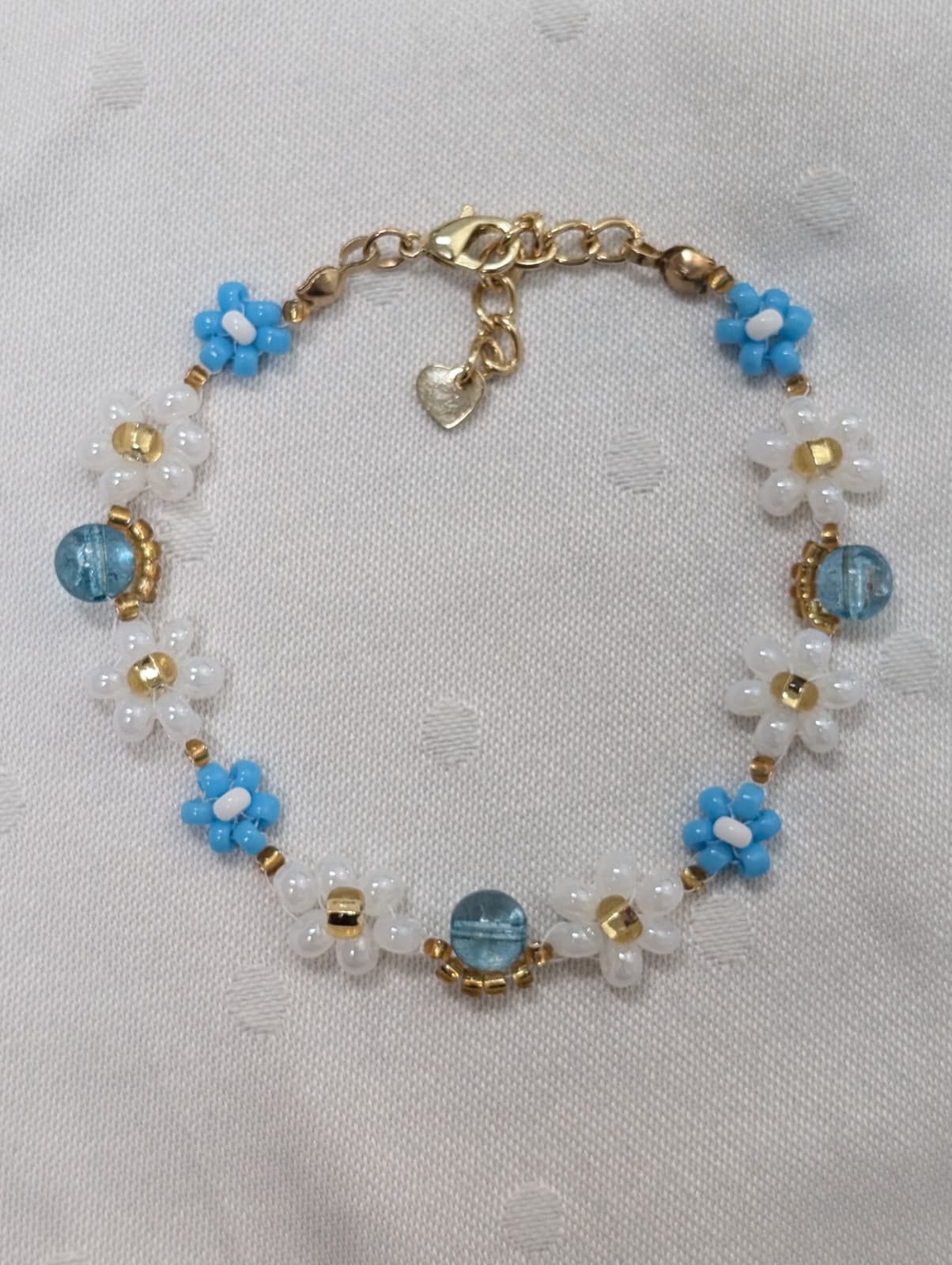 Azure Moon-Moon Blossom Beaded Bracelet