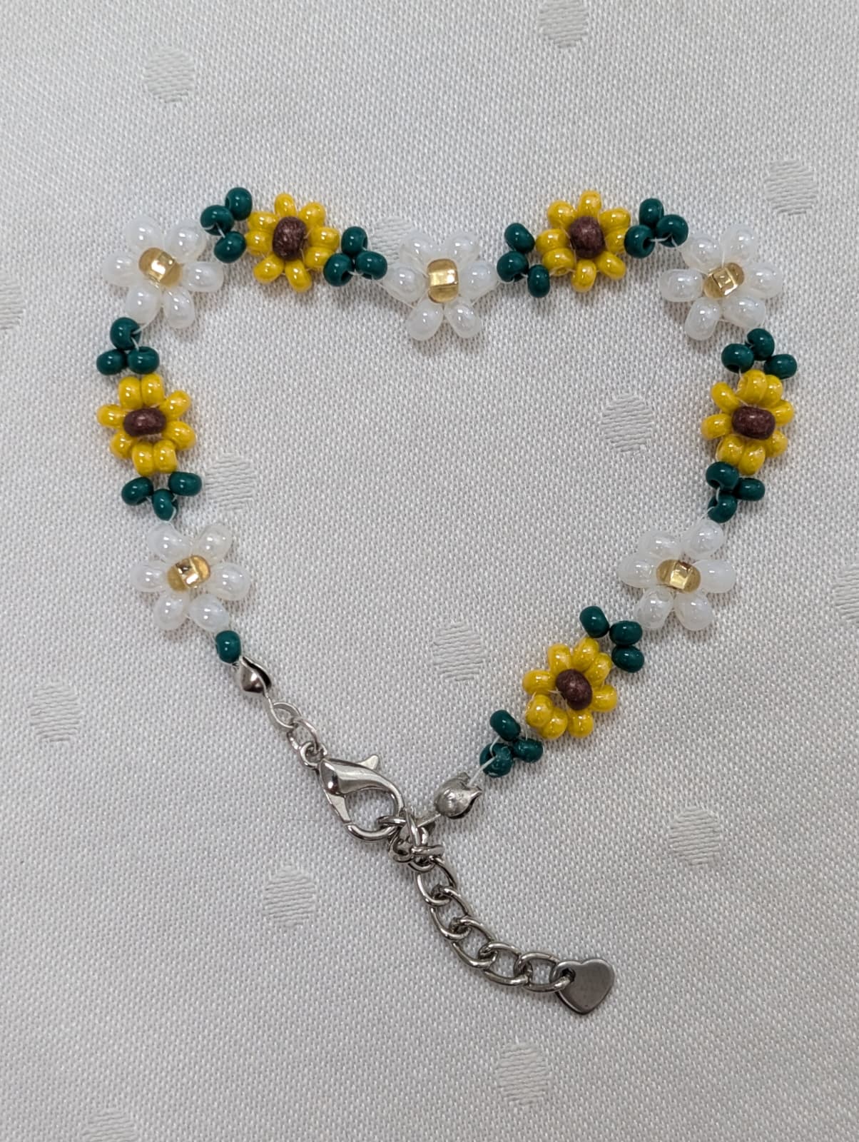Morning Sun-Sunflower Beaded Bracelet
