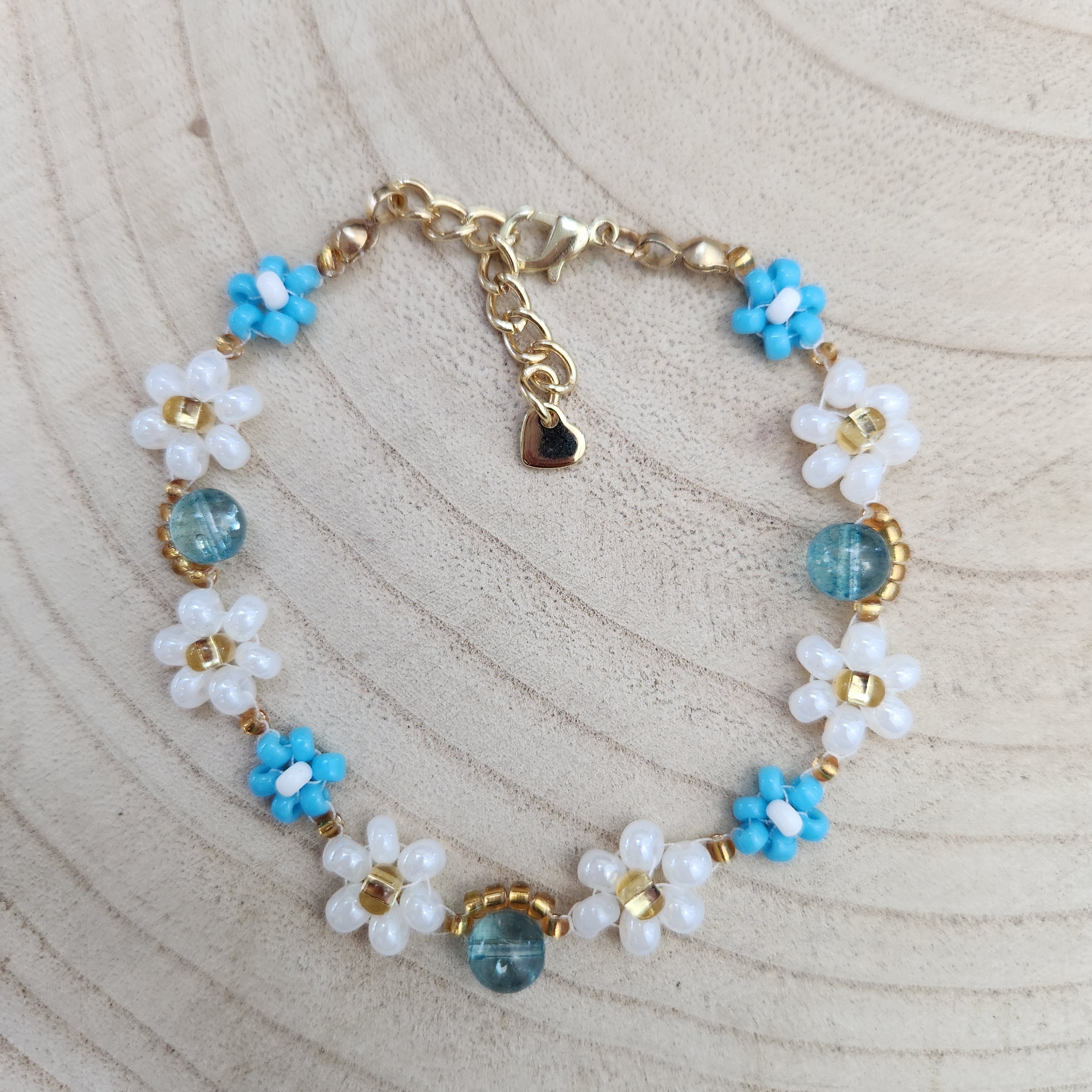 Ocean Moon - Moon Blossom Beaded Bracelet