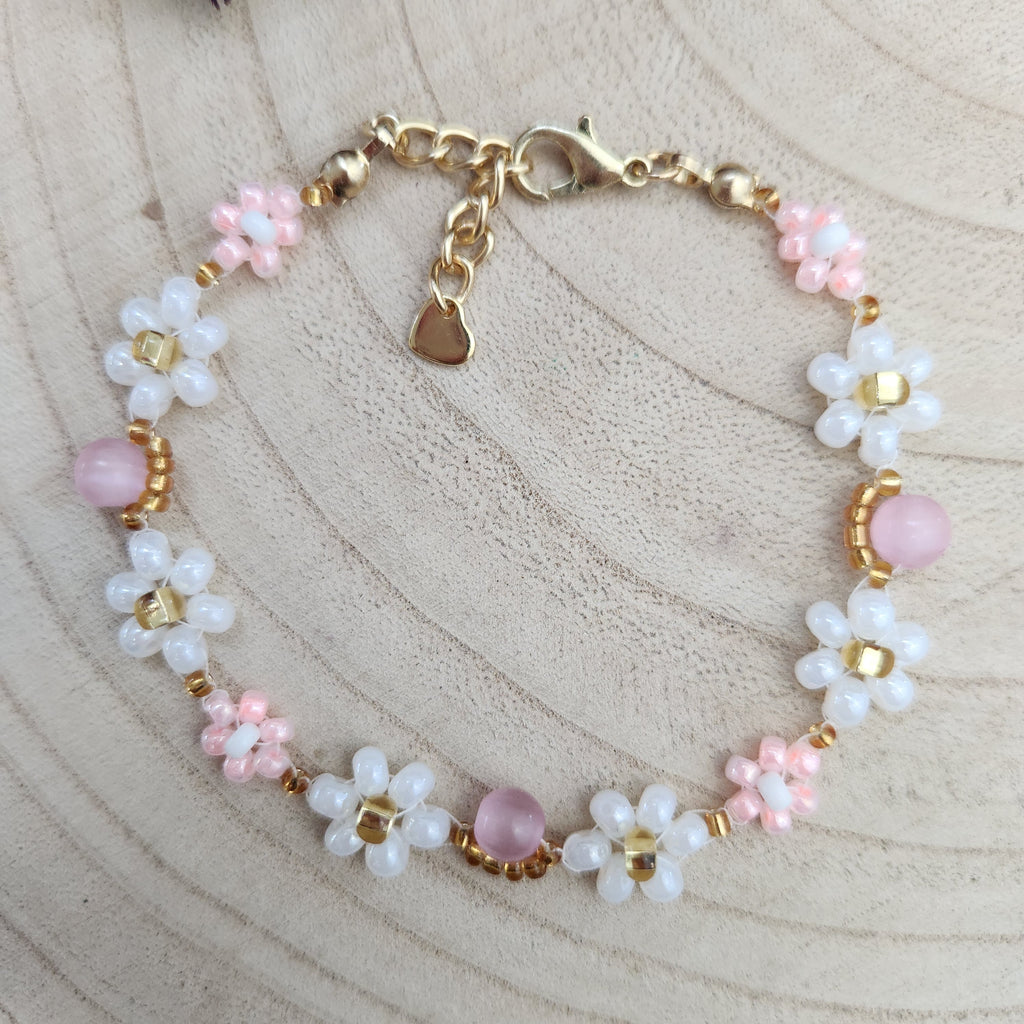 Rose Moon-Moon Blossom Beaded Bracelet