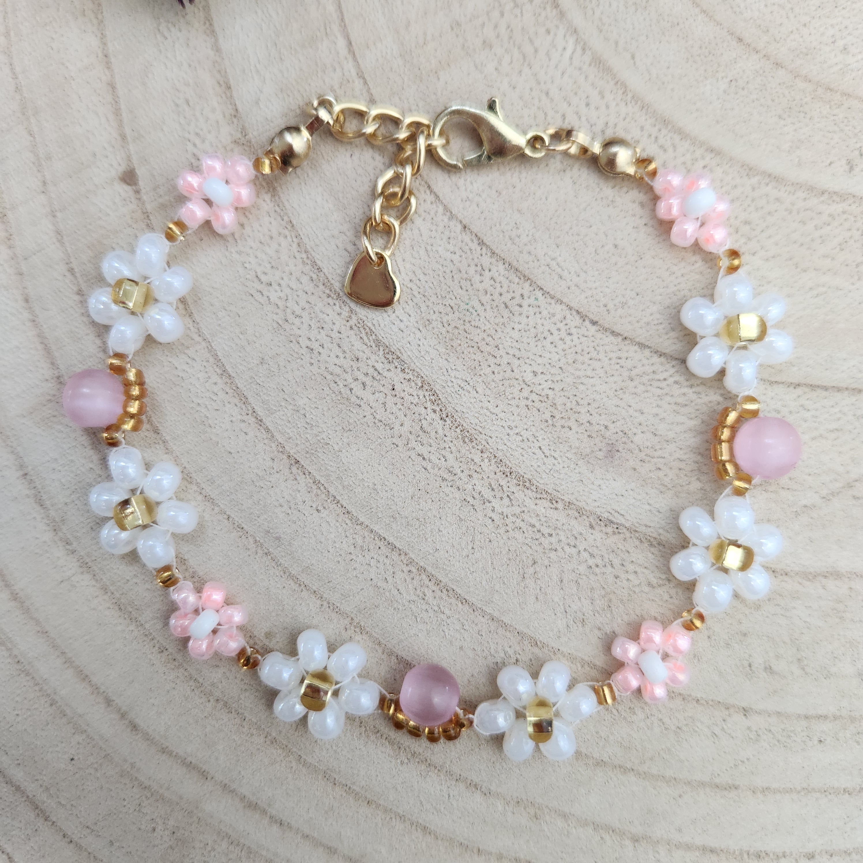 Rose Moon-Moon Blossom Beaded Bracelet
